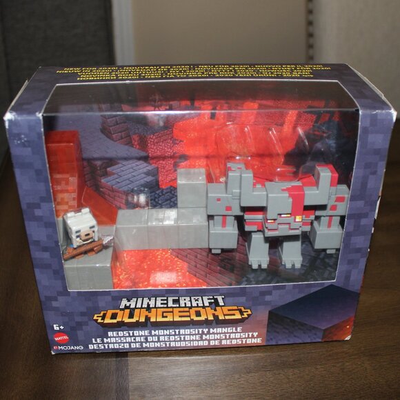 3/$55❤️ Mattel Minecraft Dungeons Mini Battle Box Redstone Monstrosity Mangle - Picture 3 of 16